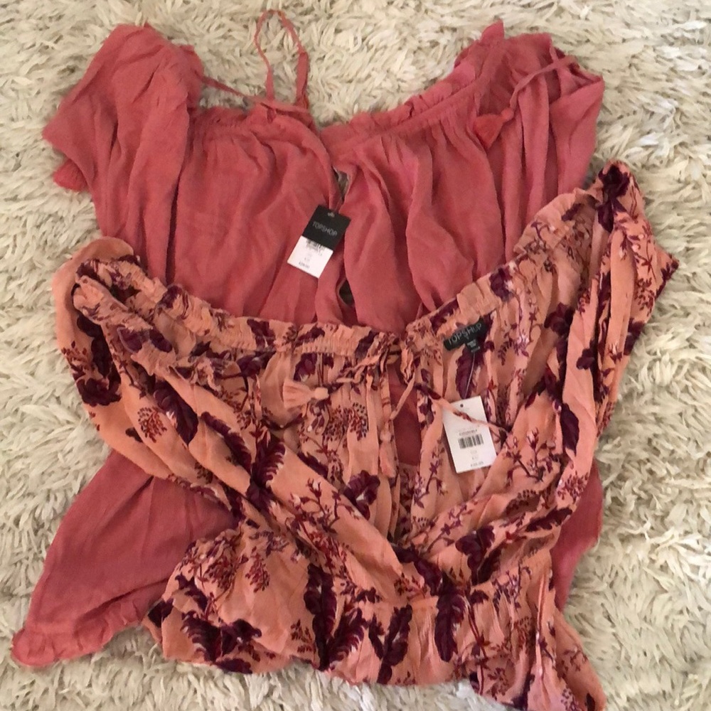 2 Topshop Cold Shoulder Rompers - Picture 4 of 6